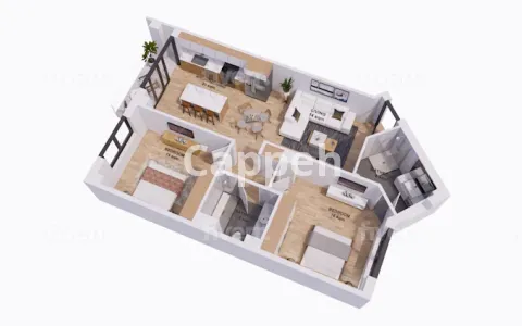 I will render 3d interior, interior design, house, restaurant