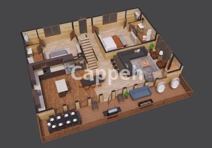 I will render 3d interior, interior design, house, restaurant