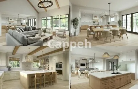 I will render 3d interior or 360 panorama apartment, house