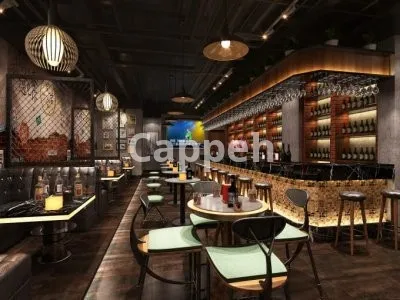 I will design your lounge, bar, night club, cafe interior