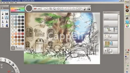 Providing specialized design services using Autodesk Sketchbook software
