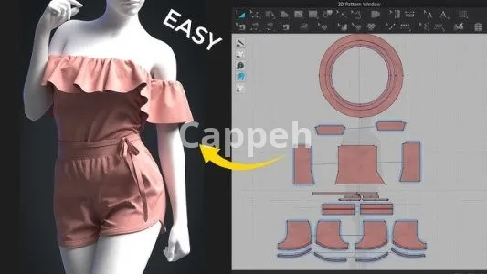 Providing specialized design services using Marvelous Designer software