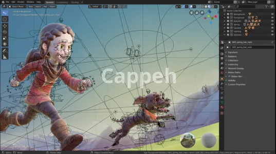 Providing specialized design services using Blender software