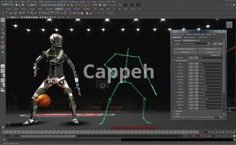 Providing specialized design services using Maya software