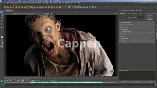 Providing specialized design services using Maya software