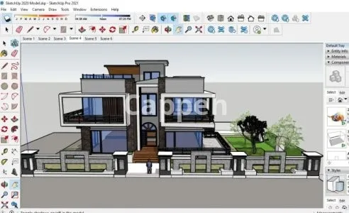 Providing specialized design services using SketchUp software