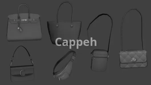 I will do 3d models of bags, backpacks and pouches
