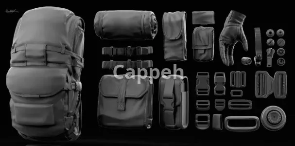 I will do 3d models of bags, backpacks and pouches