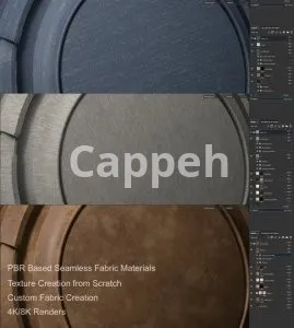 I will create tileable pbr fabric materials for substance painter