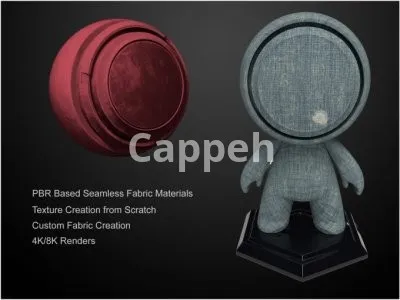 I will create tileable pbr fabric materials for substance painter