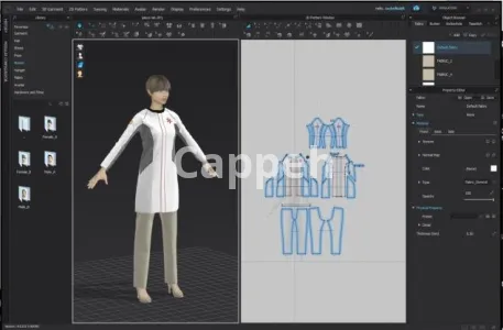 Providing specialized fashion design services using CLO 3D clothing design software
