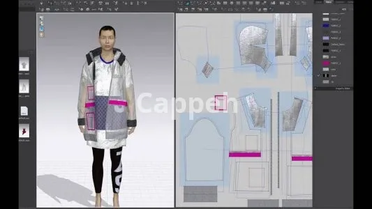 Providing specialized fashion design services using CLO 3D clothing design software