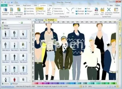 Providing specialized fashion design services using Edraw max clothing design software