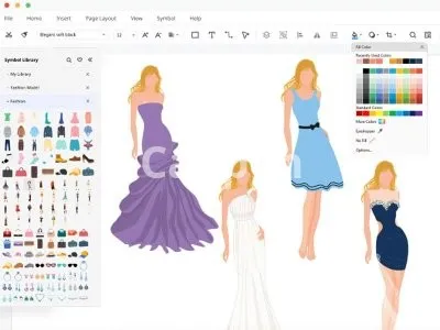 Providing specialized fashion design services using Edraw max clothing design software