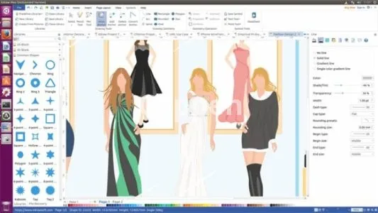 Providing specialized fashion design services using Edraw max clothing design software