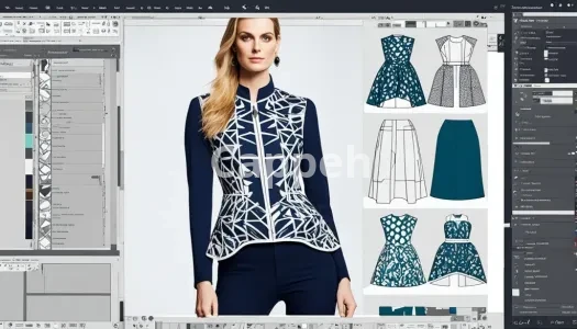 Providing specialized fashion design services using Gerber clothing design software