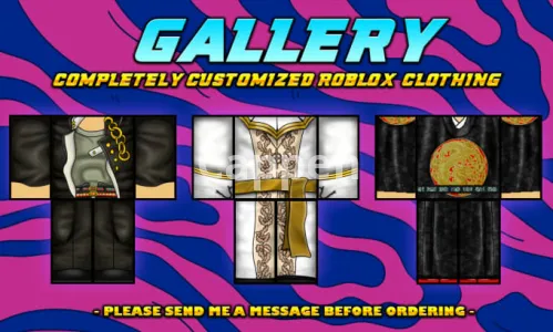 I will design and create roblox clothing