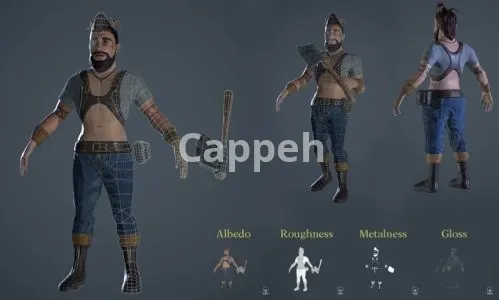 I will design and model 3d low poly characters for games and animation