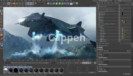 3D game design and construction by Cinema 4D software