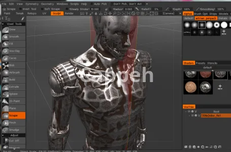 3D game design and construction by  3D Coat software