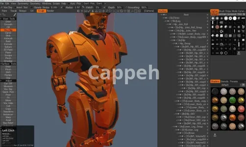 3D game design and construction by  3D Coat software