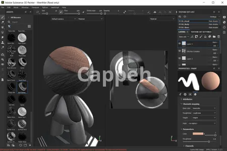 3D game design and construction by Substance 3D Painter software