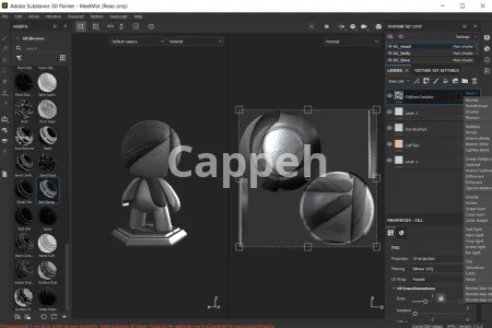 3D game design and construction by Substance 3D Painter software