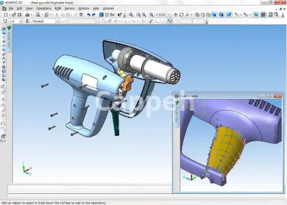 Providing specialized design services for product design using industrial design software ASCON KOMPAS - 3D