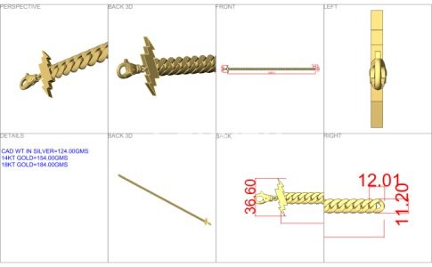 I will jewelry cad design for 3d printing and rendering