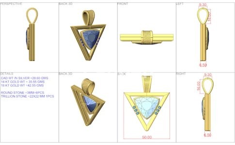 I will jewelry cad design for 3d printing and rendering