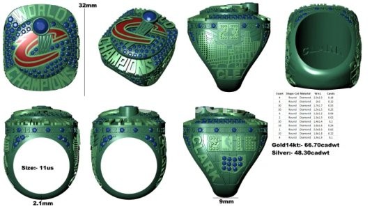 I will custom championship ring design and render
