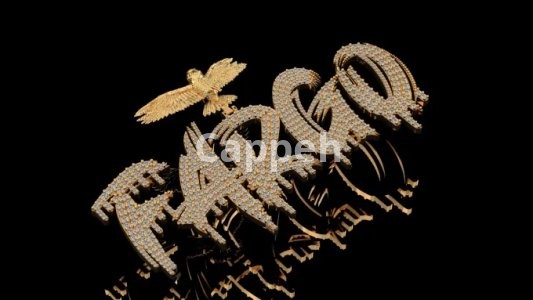 I will do 3d diamond custom name iced necklace, hip hop pendant