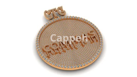 I will do 3d diamond custom name iced necklace, hip hop pendant