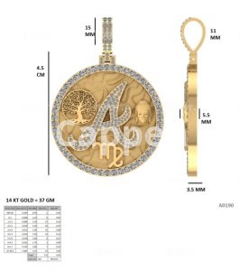 I will modern custom hip hop jewellery design and 3d cad model