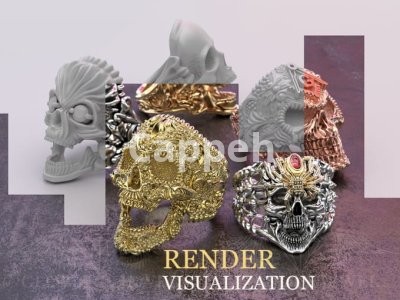 I will do jewelry render in high quality