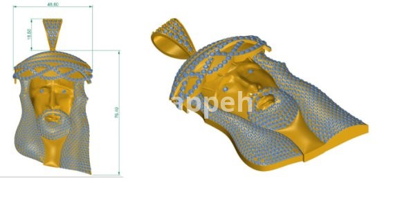 I will 3d design jewelry face figures and sculptures