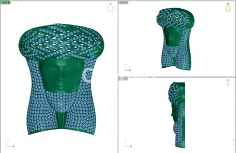 I will 3d design jewelry face figures and sculptures