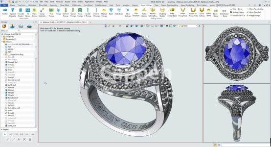 Providing specialized jewelry and jewelry design services using Firestorm CAD jewelry design software
