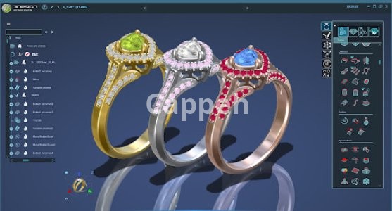 Providing specialized jewelry design services using 3Shaper jewelry design software