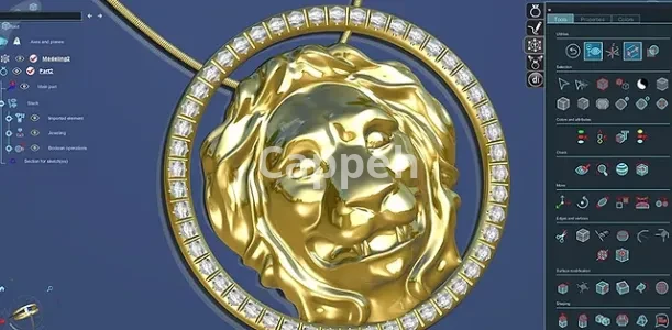 Providing specialized jewelry design services using 3Shaper jewelry design software