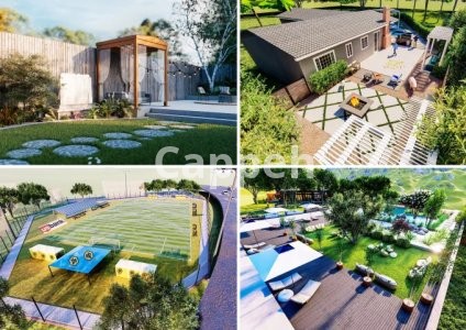 I will design 2d site plan and 3d landscape exterior architecture