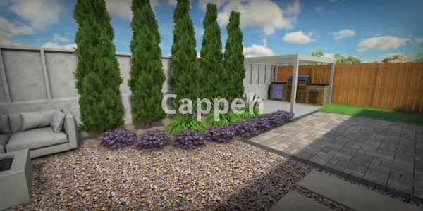 I will do landscape design patio pool plant beds pergola for your outdoor space 3d 2d