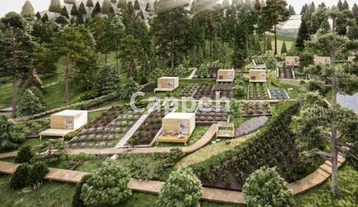 I will model your village home, ecovillage tourism destination, farm house