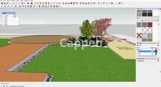 Providing specialized landscape design services using SketchUp landscape design software