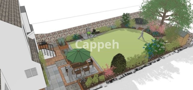 Providing specialized landscape design services using SketchUp landscape design software