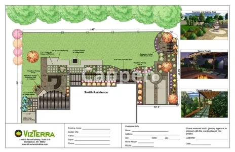 Providing specialized landscape design services using VizTerra landscape design software