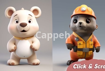 I will design cute 3d model, toy, animal character modeling cartoon style and rendering