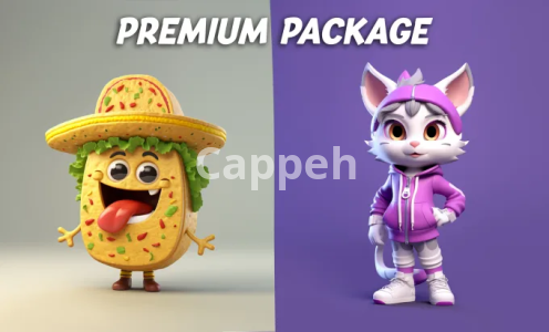 I will design cute 3d model, toy, animal character modeling cartoon style and rendering