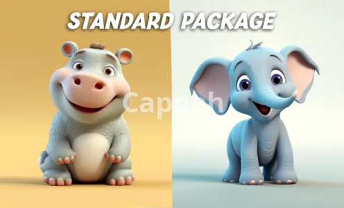 I will design cute 3d model, toy, animal character modeling cartoon style and rendering