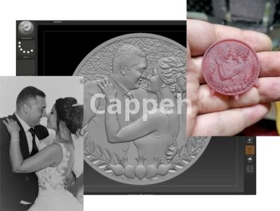 I will sculpt printable coin 3d model, bas relief medallion